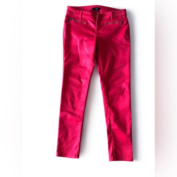 Fire Los Angeles Pants - Fire Los Angeles Hot Pink Slim Pants with Zip Details